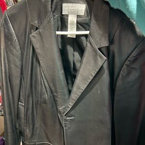Liz Claiborne Black leather jacket